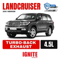 Toyota Landcruiser Exhaust 200 Series 4.5L V8 3" to 3.5" Turbo Back Systems
