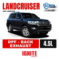 Toyota Landcruiser Exhaust 200 Series 4.5L V8 3" to 3.5" DPF Back Systems