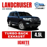 Toyota Landcruiser Exhaust 200 Series 4.5L V8 3" to 3.5" Turbo Back Offroad Systems