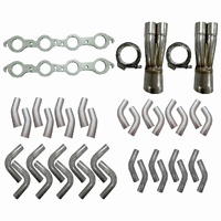 Holden LS Series V8 4-1 Stainless Steel Extractor Kit - 1 3/4" Mandrel Bends 