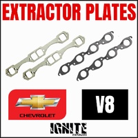 Chevrolet BBC & SBC V8 Laser Cut Header / Extractor Plates