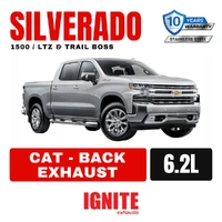Chevrolet Silverado 1500 Exhaust 6.2L V8 Cat Back Single 3.5" to 3" Dual Systems