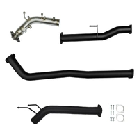 Toyota Hilux Exhaust 2.8L Turbo Back No Cat with Diff Dump Pipe Only Black Aluminised Steel