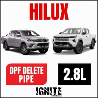 Toyota Hilux N80 GUN Series 2.8L 1GD-FTV also Prado, Fortuner 2.8L 3" DPF Delete Pipe Stainless 304