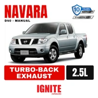 Nissan D40 Navara Exhaust 2.5L Manual Turbo Back 3" Systems