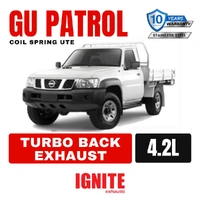 Nissan GU Patrol Exhaust Coil Spring Ute 4.2L 3" Turbo Back & Dump Pipe Back Systems