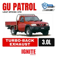Nissan GU Patrol Exhaust Leaf Spring Ute 3L 3" Turbo Back & Dump Pipe Back Systems