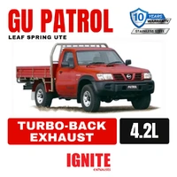 Nissan GU Patrol Exhaust Leaf Spring Ute 4.2L 3" Turbo Back & Dump Pipe Back Systems