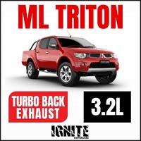 Mitsubishi ML Triton Exhaust 3.2L 3" Turbo Back Systems