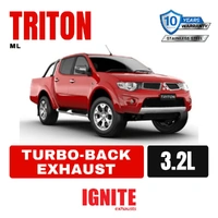 Mitsubishi ML Triton Exhaust 3.2L 3" Turbo Back Systems