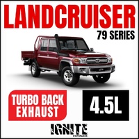 Toyota Landcruiser Exhaust 79 Series Dual Cab 3" Turbo Back Systems