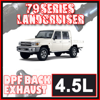 Toyota Landcruiser Exhaust 79 Series Dual Cab 3" & 3.5" DPF & Turbo Back Systems
