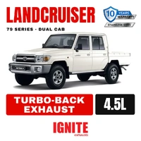 Toyota Landcruiser Exhaust 79 Series Dual Cab Turbo Back Offroad Systems
