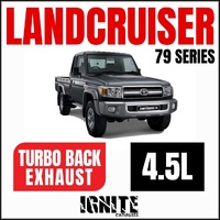 Toyota Landcruiser Exhaust 79 Series Single Cab 3" Turbo Back Systems