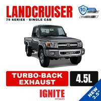 Toyota Landcruiser Exhaust 79 Series Single Cab 3" Turbo Back Systems